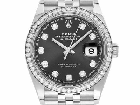  Rolex Datejust 36 Ref.126284RBR 2021 Full Set wie Neu Datejust Diamanten 