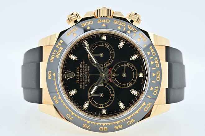  Rolex Daytona Cosmograph 116518LN 18k Yellow Gold Black Dial 