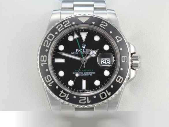  Rolex GMT-Master II 116710ln 2015 Edelstahl Automatik Stahl Zweite Zeitzone Stainless Steel Oyster-band Chronometer Black Dial 