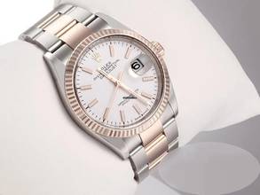 Thumbnail von Rolex Datejust 36 126231 2019 Edelstahl Rosegold 750 Automatik Stainless Steel 18kt Rose Gold Oyster-band Chronometer White Dial