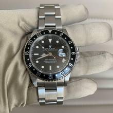 Thumbnail von Rolex GMT-Master II 16710 Luminova dial black bezel 2002 Full Set