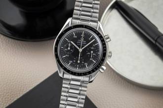 Thumbnail von Omega Speedmaster Reduced Chronograph Stahl Automatik Ref. 3510.50.00 B&P