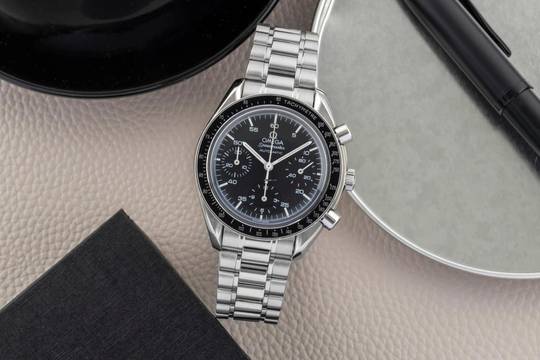 Omega Speedmaster Reduced Chronograph Stahl Automatik Ref. 3510.50.00 B&P 