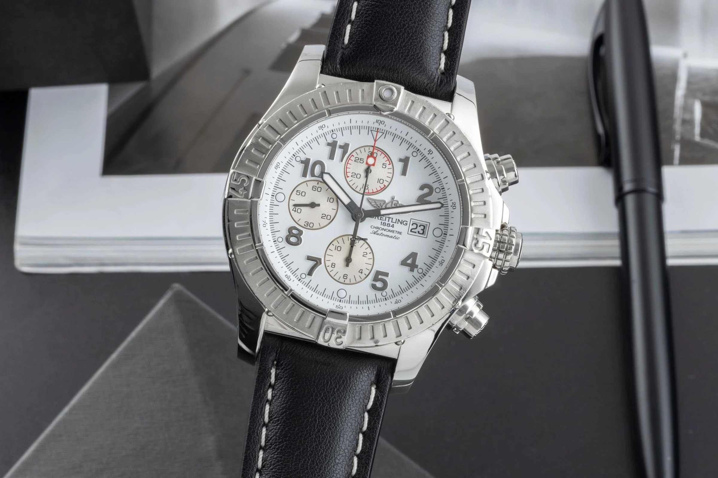  Breitling Super Avenger Chronograph Edelstahl Automatik Ref. A13370 