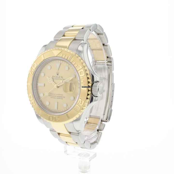  Rolex Yacht-Master 40 Steel Gold Rehaut Champagne Dial 