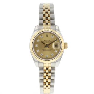  Rolex Lady-Datejust 26 Jubilee Steel/Gold Diamond Dial 