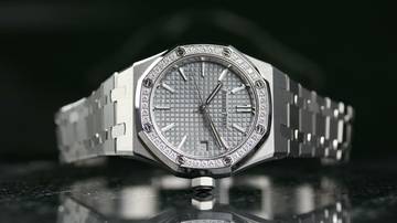 Thumbnail von Audemars Piguet Royal Oak Diamond Bezel - Grey - New - Fullset - 2024