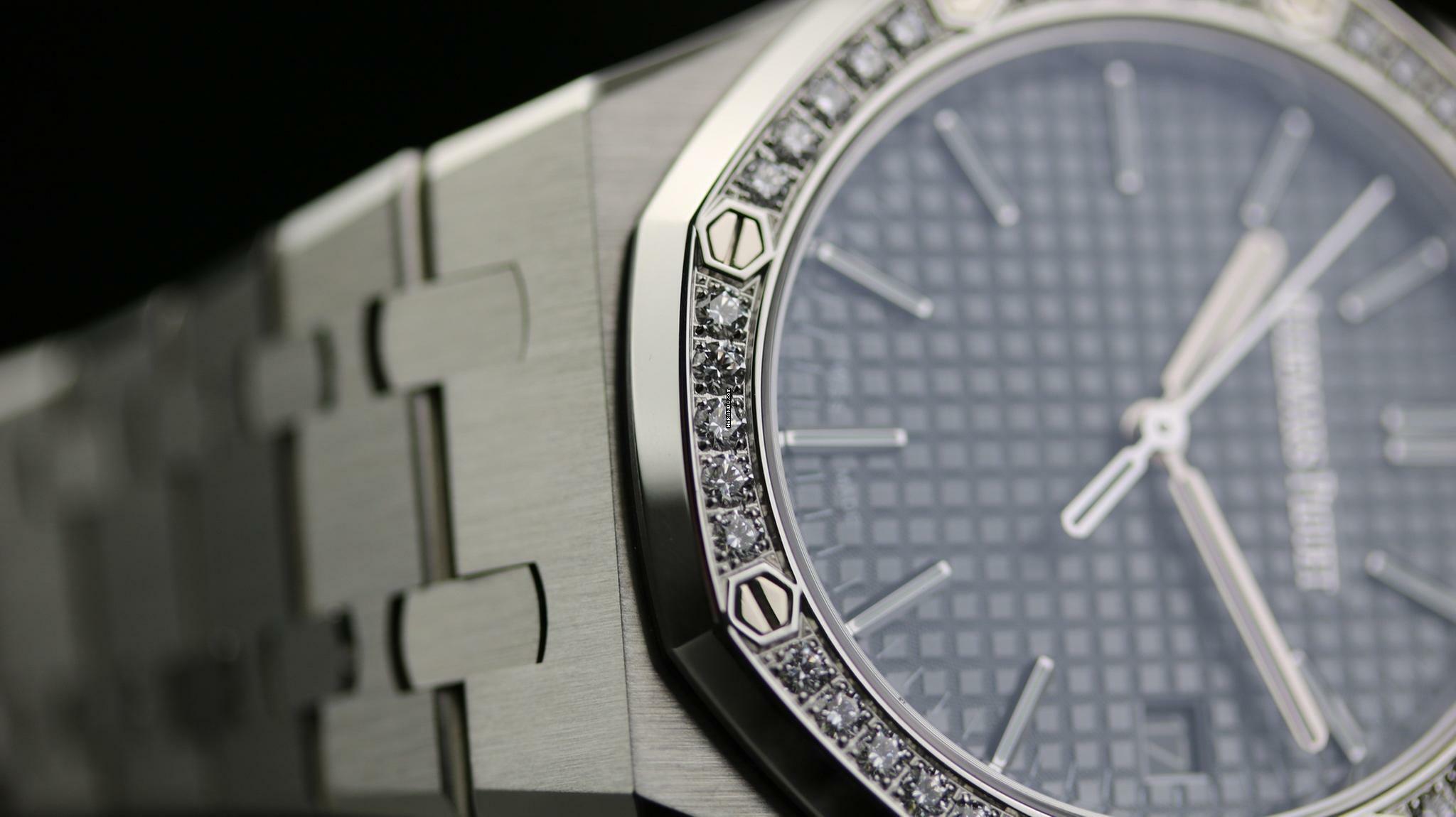 Thumbnail von Audemars Piguet Royal Oak Diamond Bezel - Grey - New - Fullset - 2024