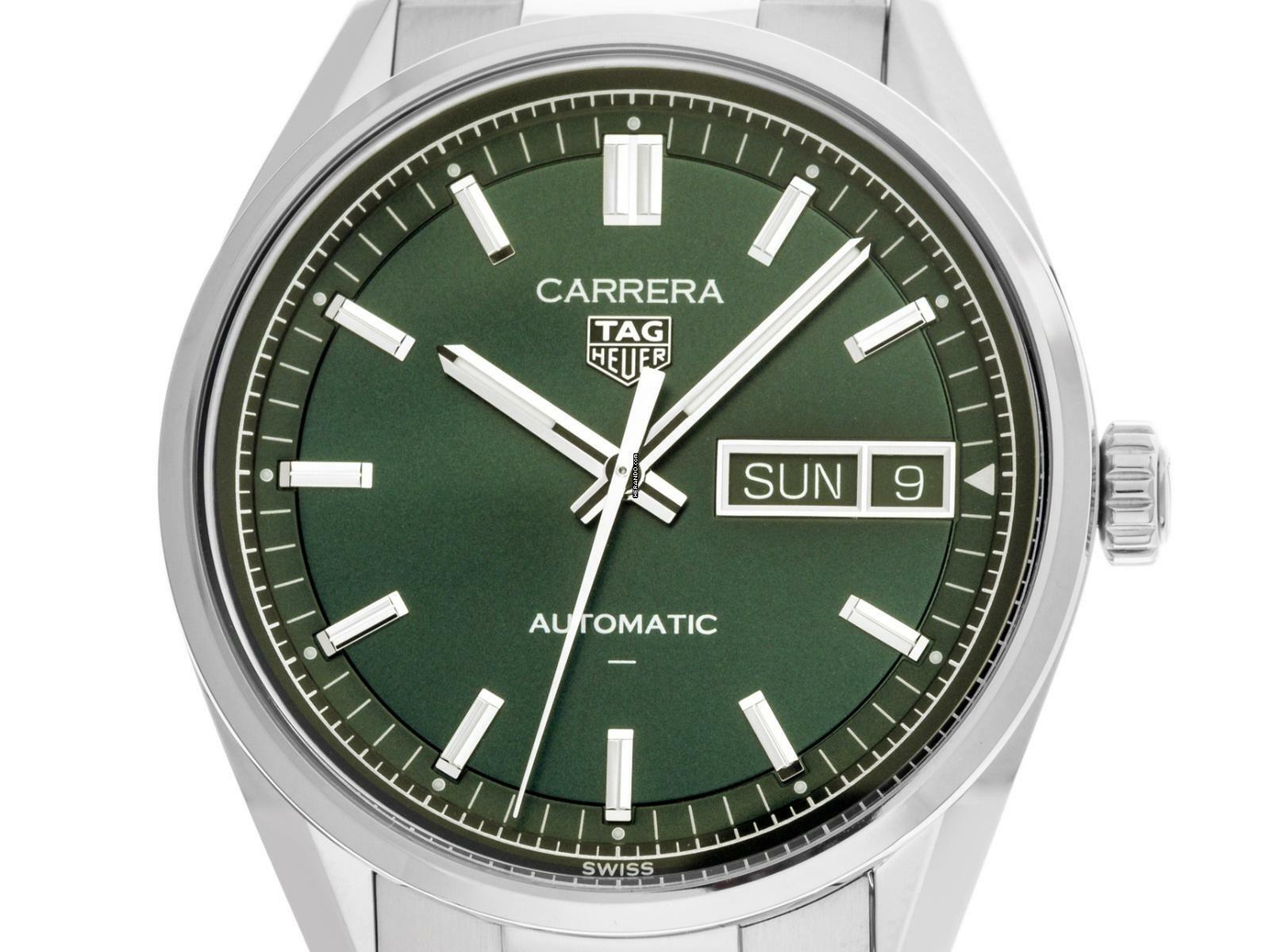  TAG Heuer Carrera Day Date Ref.WDA2115.BA0043 2026 Full Set Ungetragen Carrera Day Date Green Dial 