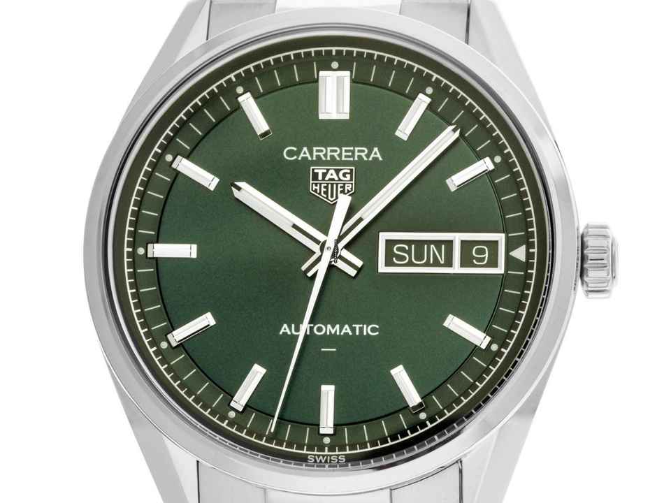  TAG Heuer Carrera Day Date Ref.WDA2115.BA0043 2026 Full Set Ungetragen Carrera Day Date Green Dial 