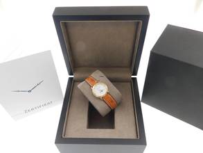 Thumbnail von Blancpain Villeret 18 Kt Gelbgold Villeret Damenuhr Vollkalender Mondphase wie Neu 26mm mit original Band und 18 Kt Schließe Diamantzifferblatt