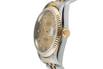 Thumbnail von Rolex Datejust 36 Stahl / Gold Diamond Dial Automatik Herren Ref. 16233 S-Serie