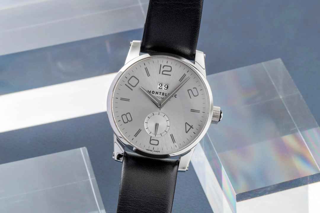  Montblanc Timewalker Big Date Edelstahl Automatik Herrenuhr Ref. 7050 B&P 