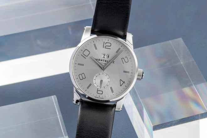  Montblanc Timewalker Big Date Edelstahl Automatik Herrenuhr Ref. 7050 B&P 