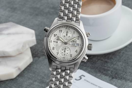  IWC Fliegeruhr Doppelchronograph Flieger Doppelchronograph Edelstahl Automatik Rattrapante Ref. IW371301 Box 