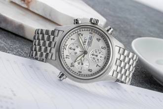 Thumbnail von IWC Fliegeruhr Doppelchronograph Flieger Doppelchronograph Edelstahl Automatik Rattrapante Ref. IW371301 Box