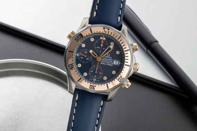  Omega Seamaster Professional 300M Chronograph Titan/Gold/Tantal Ref. 2296.80.00 