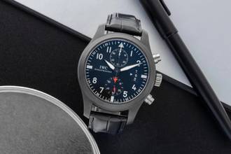 Thumbnail von IWC Fliegeruhr Chronograph Top Gun Pilot Chronograph Top Gun Keramik Automatik Herrenuhr Ref. IW388001 B&P