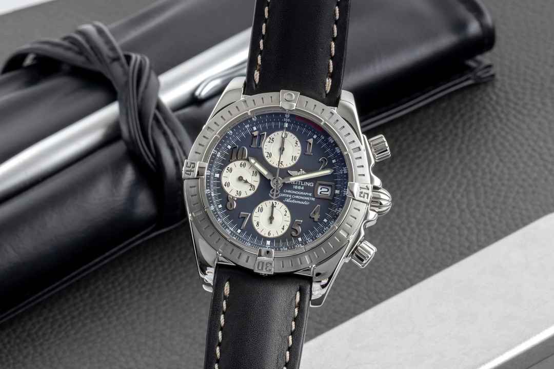  Breitling Chronomat Evolution Chronograph Stahl Automatik Herrenuhr Ref. A13356 