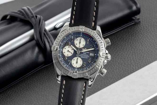  Breitling Chronomat Evolution Chronograph Stahl Automatik Herrenuhr Ref. A13356 