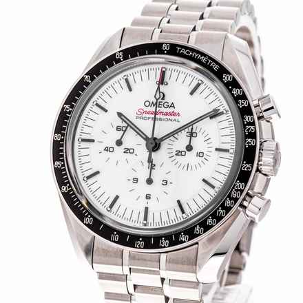  Omega Speedmaster Professional Moonwatch 42 White – 310.30.42.50.04.001 – like NEW – 10/2024 Full Set 