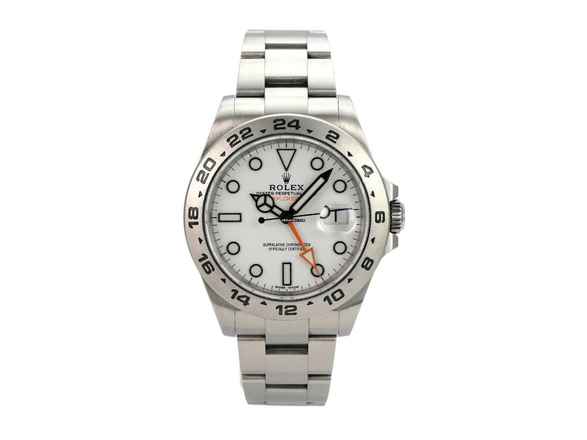  Rolex Explorer II 42 Edelstahl 216570 weißes Zifferblatt 