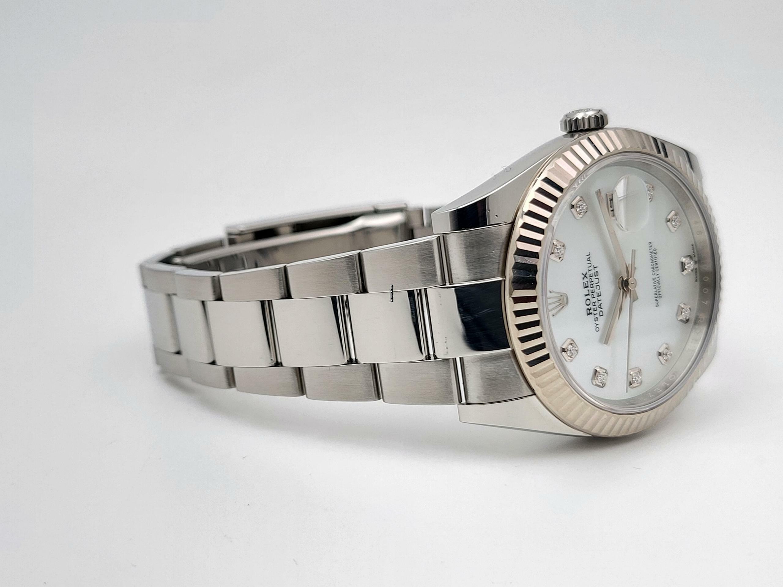 Thumbnail von Rolex Datejust 41 MOP dial Perlmutt Diamond Full Set 2023 Germany