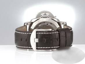 Thumbnail von Panerai Luminor Marina 1950 3 Days Automatic Pam00523 Edelstahl Automatik Stahl Leder Steel White Dial