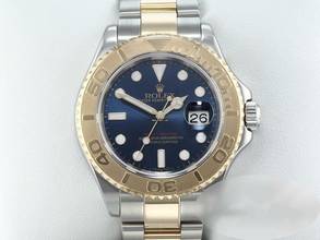 Thumbnail von Rolex Yacht-Master 40 40mm 16623 Stahl Gelbgold 750 Automatik 2007 Rolex-service: 2025 Stainless Steel 18kt Yellow Gold Oyster-band Chronometer Blue Dial