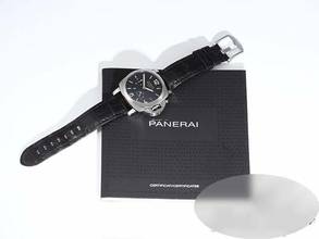 Thumbnail von Panerai Luminor 1950 3 Days GMT Power Reserve Automatic Pam00537 2016 Automatik Stahl Steel Black Dial