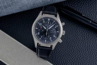 Thumbnail von IWC Fliegeruhr Chronograph Schaffhausen Fliegeruhr Chronograph Automatik Stahl Ref. IW371701