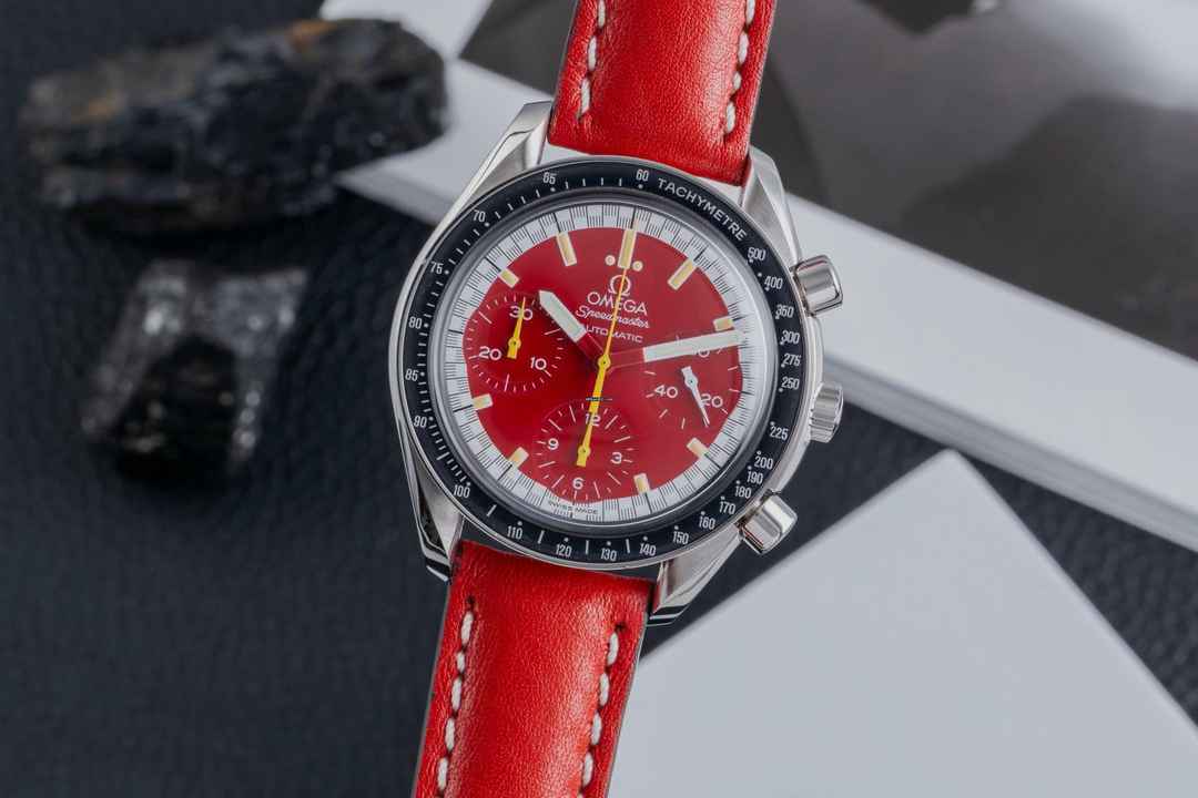  Omega Speedmaster Reduced Red Michael Schumacher Chronograph Ref. 3510.61 
