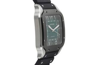 Thumbnail von Cartier Santos Green Arabic Stahl Automatik Herrenuhr Ref. WSSA0055 B&P 2025