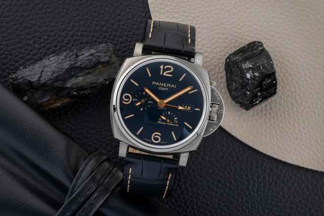  Panerai Luminor Due GMT Power Reserve Titan Automatik Ref. PAM00964 B&P 