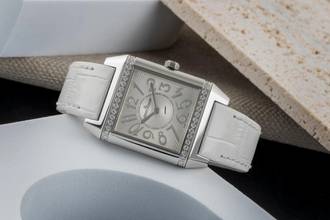 Thumbnail von Jaeger-LeCoultre Reverso Squadra Lady Edelstahl Damenuhr Ref. Q7038720 234.8.47
