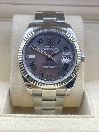  Rolex Datejust 41 WIMBLEDON DIAL STEEL/WHITEGOLDBEZEL comes with papers year:2019 