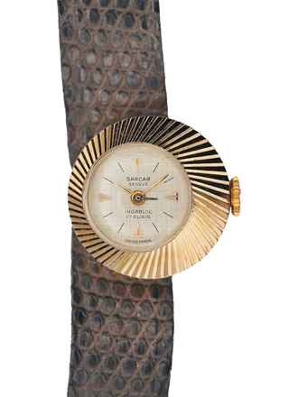  Sarcar Asymetrical NOS 18 k Rose Gold 1960s 