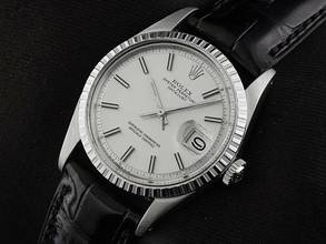 Thumbnail von Rolex Datejust 36 Ref.1603 1972 Box&Beschreibung sehr gut Vintage Datejust Stahl open 6/9