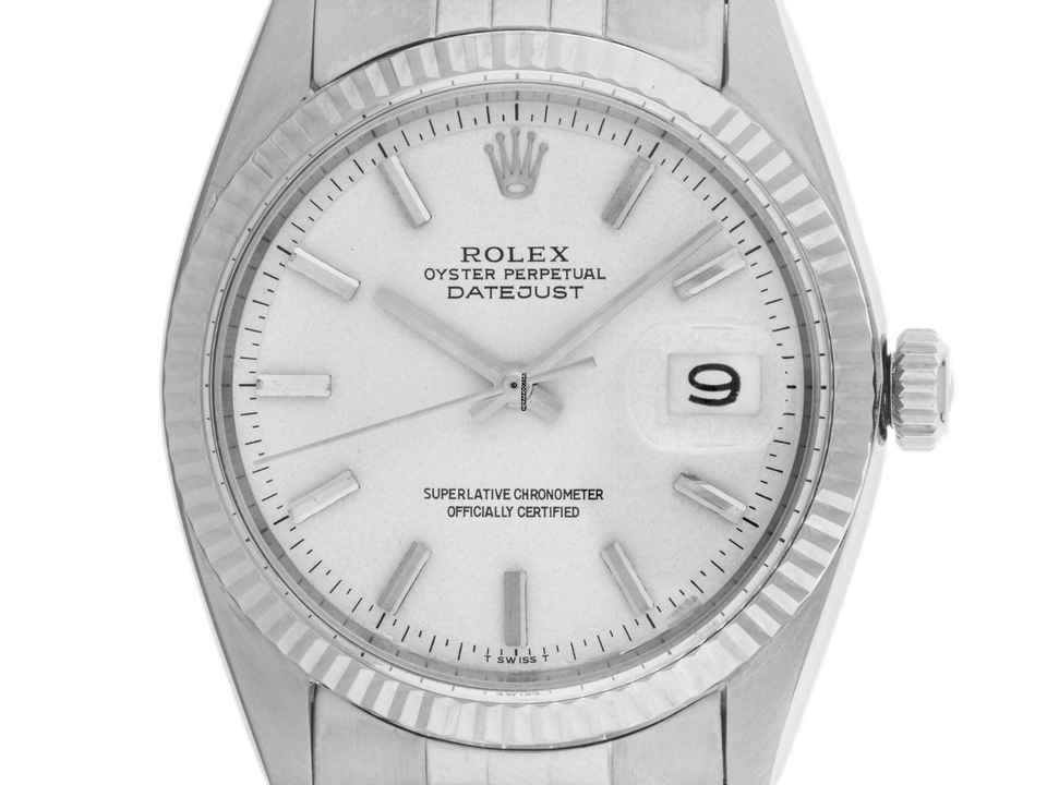  Rolex Datejust 36 Ref.1601 1968 Box&Beschreibung sehr gut Vintage Datejust Stahl 18kt Weißgold 