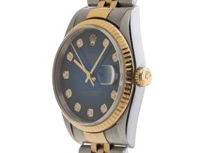 Thumbnail von Rolex Datejust 36 Diamanten Ref.16233 1996 Box&Beschreibung sehr gut Vintage Datejust Diamanten