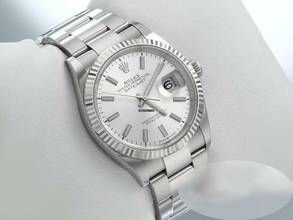 Thumbnail von Rolex Datejust 36 Ungetragen Rolex Datejust 36 126234 2023 Stahl Weissgold 750 Automatik Stainless Steel 18kt White Gold Oyster-band Chronometer