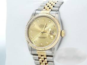 Thumbnail von Rolex Datejust 36 36mm 16233 1998 Diamanten Stahl Gelbgold 750 Automatik Stainless Steel 18kt Yellow Gold Jubilé-band Chronometer Oyster
