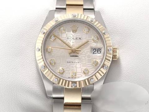  Rolex Datejust 31 31mm Medium 178313 2013 Stahl Gelbgold 750 Diamanten Automatik Stainless Steel 18kt Yellow Gold Oyster-band Chronometer 