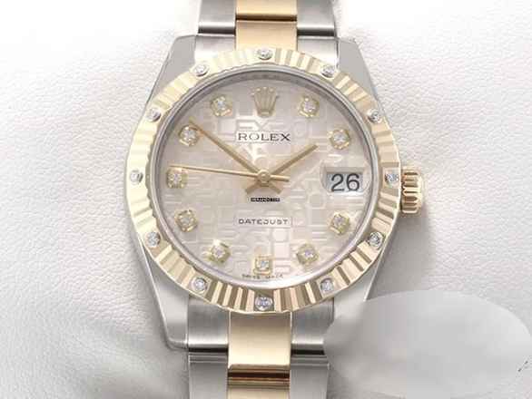  Rolex Datejust 31 31mm Medium 178313 2013 Stahl Gelbgold 750 Diamanten Automatik Stainless Steel 18kt Yellow Gold Oyster-band Chronometer 