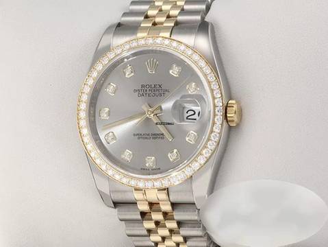  Rolex Datejust 36 36mm 116243 2017 Stahl Gelbgold 750 Diamanten Automatik Stainless Steel 18kt Yellow Gold Jubilé-band Chronometer Oyster 