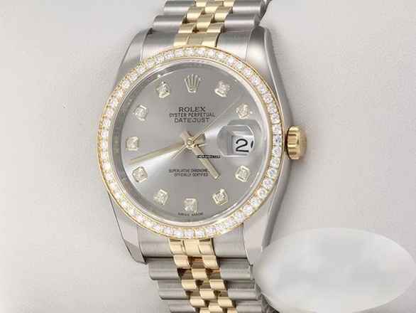  Rolex Datejust 36 36mm 116243 2017 Stahl Gelbgold 750 Diamanten Automatik Stainless Steel 18kt Yellow Gold Jubilé-band Chronometer Oyster 