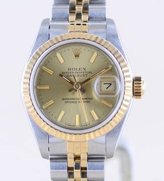  Rolex Lady-Datejust Stahl Gold Champagner dial Jubiléband 26mm Klassiker 