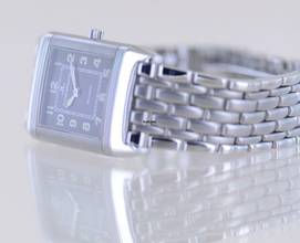 Thumbnail von Jaeger-LeCoultre Reverso Shadow Stahl Klassiker Luxus black dial Stahlband rar