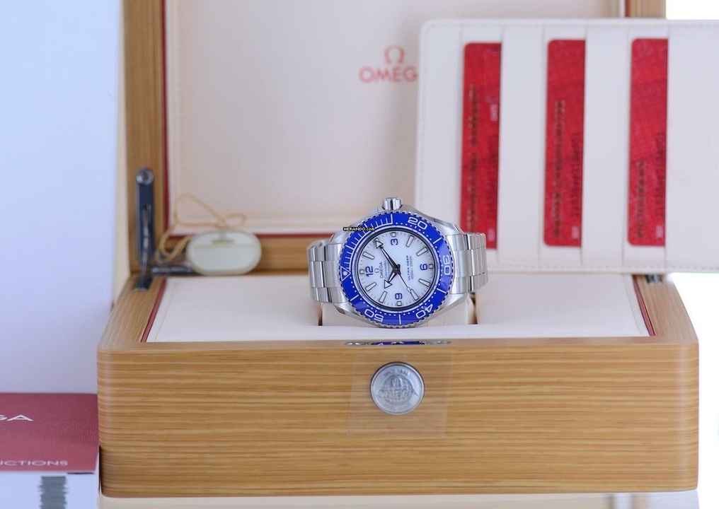  Omega Seamaster Ultra Deep White Dial O‑MEGASTEEL‑Band 45,5mm 6000 Meter Diver B+P 