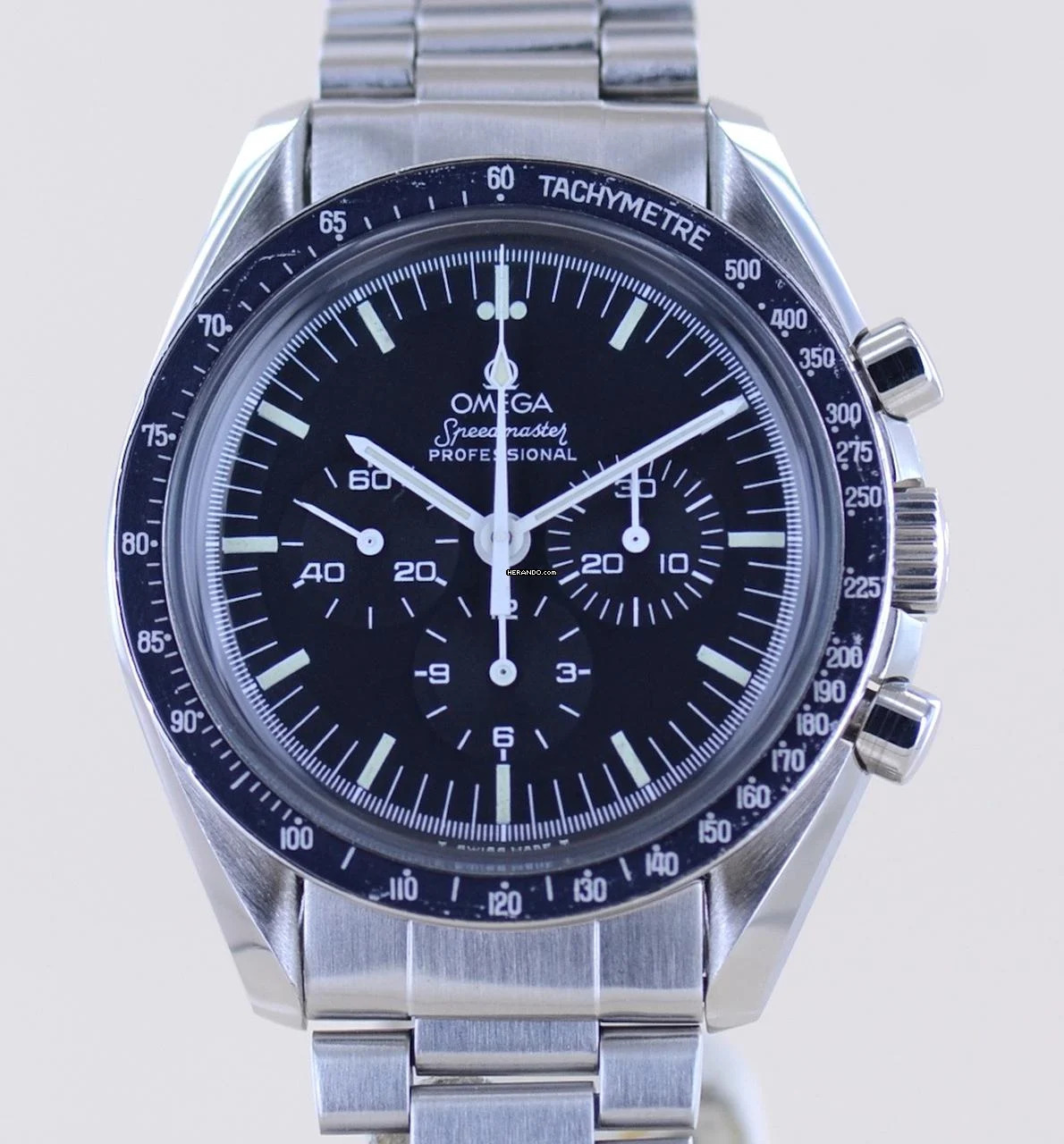 Omega Speedmaster Professional Moonwatch Chrono Moonwatch Tritium Vintage 1980 Stahlband 861